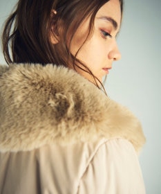 GRACE CONTINENTAL ファーパーツ付ロングダウン