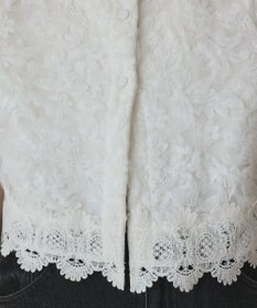 GRACE CONTINENTAL フラワー刺繍ニットカーディガン