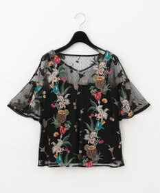 グレースコンチネンタル／定価27000円　トロピカル刺繍トップ トロピカル刺繍トップ / GRACE CONTINENTAL | GRACE CONTINENTAL