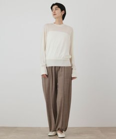 GRACE CONTINENTAL ウールシルククルーニットトップス