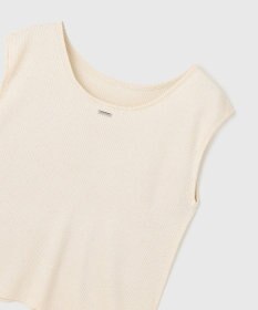 GRACE CONTINENTAL スパンコールリブトップ