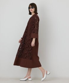 GRACE CONTINENTAL カットワークAラインワンピース