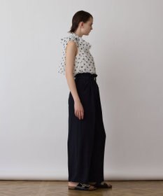 GRACE CONTINENTAL ドットオパールボウタイノースリーブ
