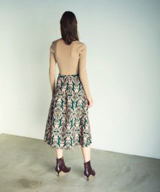 GRACE CONTINENTAL オーナメントジャガードスカート