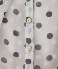 GRACE CONTINENTAL ドットオパールボウタイノースリーブ