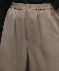 GRACE CONTINENTAL マットサテンバレルパンツ