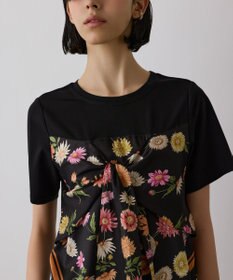 GRACE CONTINENTAL スカーフプリントコンビトップ