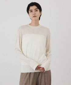 GRACE CONTINENTAL ウールシルククルーニットトップス
