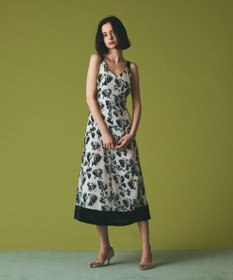 GRACE CONTINENTAL リボンオパールドレス