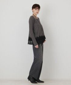 GRACE CONTINENTAL レースヘムテレコカットトップ