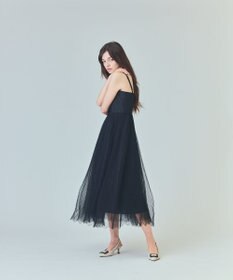 GRACE CONTINENTAL チュールプリーツコンビワンピース