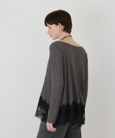 GRACE CONTINENTAL レースヘムテレコカットトップ