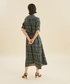 GRACE CONTINENTAL チドリプリントフレアスカート