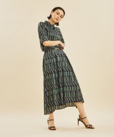 GRACE CONTINENTAL チドリプリントフレアスカート