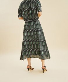 GRACE CONTINENTAL チドリプリントフレアスカート