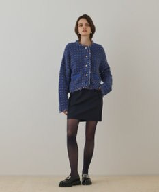 GRACE CONTINENTAL ツイードニットショートカーディガン