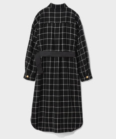 GRACE CONTINENTAL ウールチェックシャツワンピース