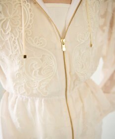 GRACE CONTINENTAL ジャガード刺繍ブルゾン