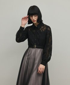 GRACE CONTINENTAL コードレースプリーツワンピース