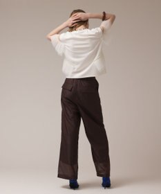 GRACE CONTINENTAL プリーツチュールカットトップ