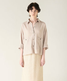 GRACE CONTINENTAL コクーンシルエットシャツ ベージュ
