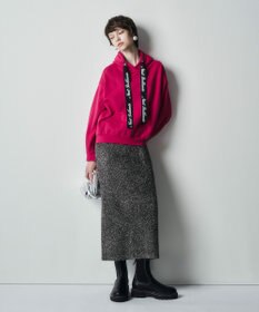 GRACE CONTINENTAL フェザーヤーンシャイニースカート