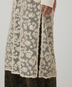 GRACE CONTINENTAL スパン刺繍メッシュワンピース