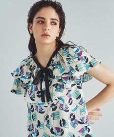レコードモチーフラッフルブラウス / GRACE CONTINENTAL | GRACE