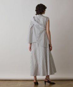 GRACE CONTINENTAL ストライプシャツワンピース