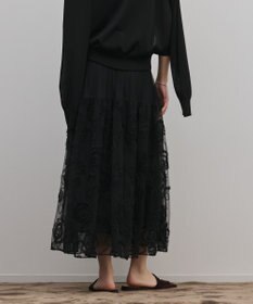 GRACE CONTINENTAL 刺繍チュールスカート