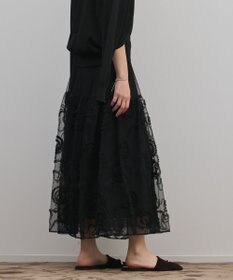 GRACE CONTINENTAL 刺繍チュールスカート