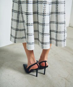 GRACE CONTINENTAL チェックツイードジャンパースカート