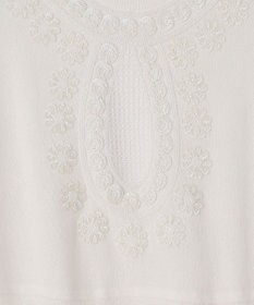 GRACE CONTINENTAL エスニック刺繍ニットワンピース