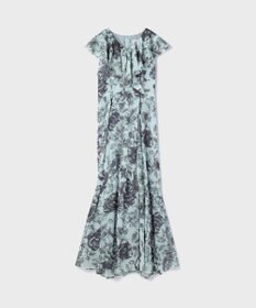 新品タグ付き　グレースコンチネンタル　フラワービジューフリルドレス　ワンピース チュールフラワー刺繍ワンピース / GRACE CONTINENTAL | GRACE