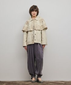 GRACE CONTINENTAL ケープ付カバーオールジャケット