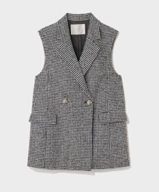 GRACE CONTINENTAL 千鳥ライトウールジレ