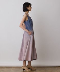 GRACE CONTINENTAL デニム切替サーキュラーワンピース