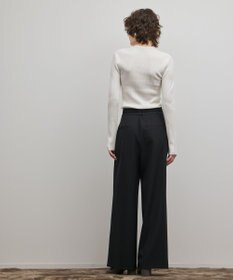 GRACE CONTINENTAL ダブルクロスワイドパンツ