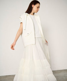 GRACE CONTINENTAL フードノースリーブ トップ