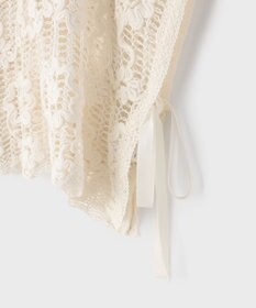 GRACE CONTINENTAL メッシュエンブロイダリーポンチョトップ