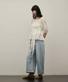 GRACE CONTINENTAL レースコンビピンタックブラウス