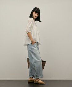 GRACE CONTINENTAL レースコンビピンタックブラウス