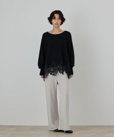 GRACE CONTINENTAL ヘムレースニットトップ