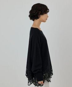 GRACE CONTINENTAL ヘムレースニットトップ