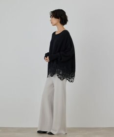 GRACE CONTINENTAL ヘムレースニットトップ