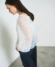GRACE CONTINENTAL チュール刺繍トップ