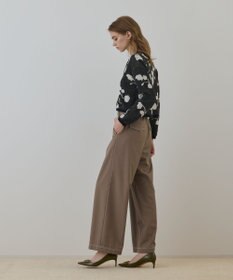 GRACE CONTINENTAL フクレジャガードニットカーディガン