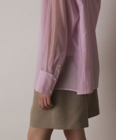 GRACE CONTINENTAL シアーコンビオーバーシャツ