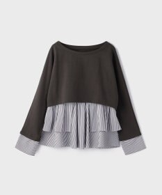 GRACE CONTINENTAL タックフリルヘムカットトップ