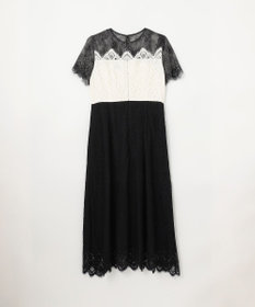 GRACE CONTINENTAL レース切替フレアドレス